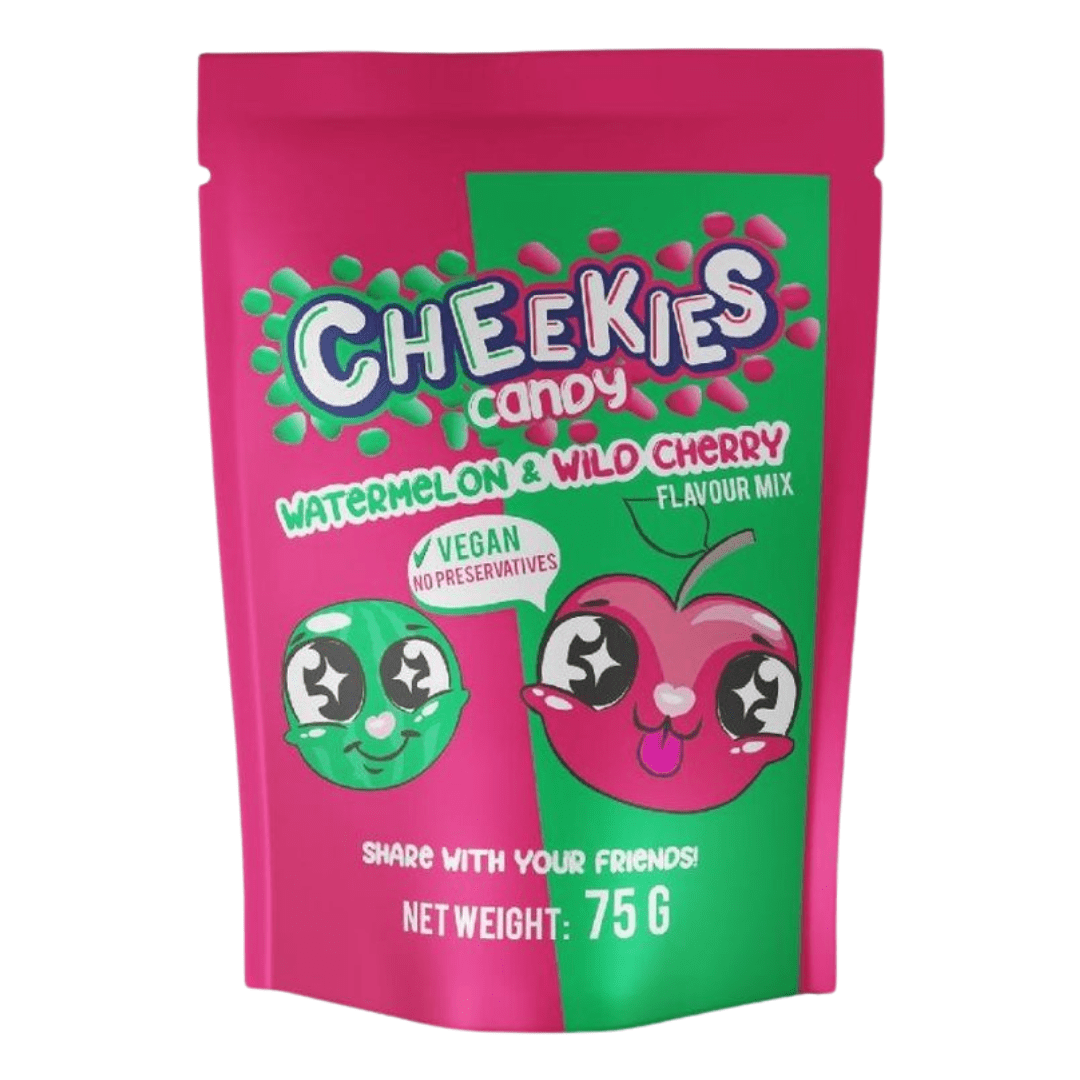 Cheekies Dragee Watermelon-Sour Cherry Mix (75g) - CandyKosmos