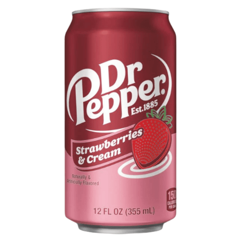 Dr. Pepper Strawberries & Cream (355ml) - CandyKosmos