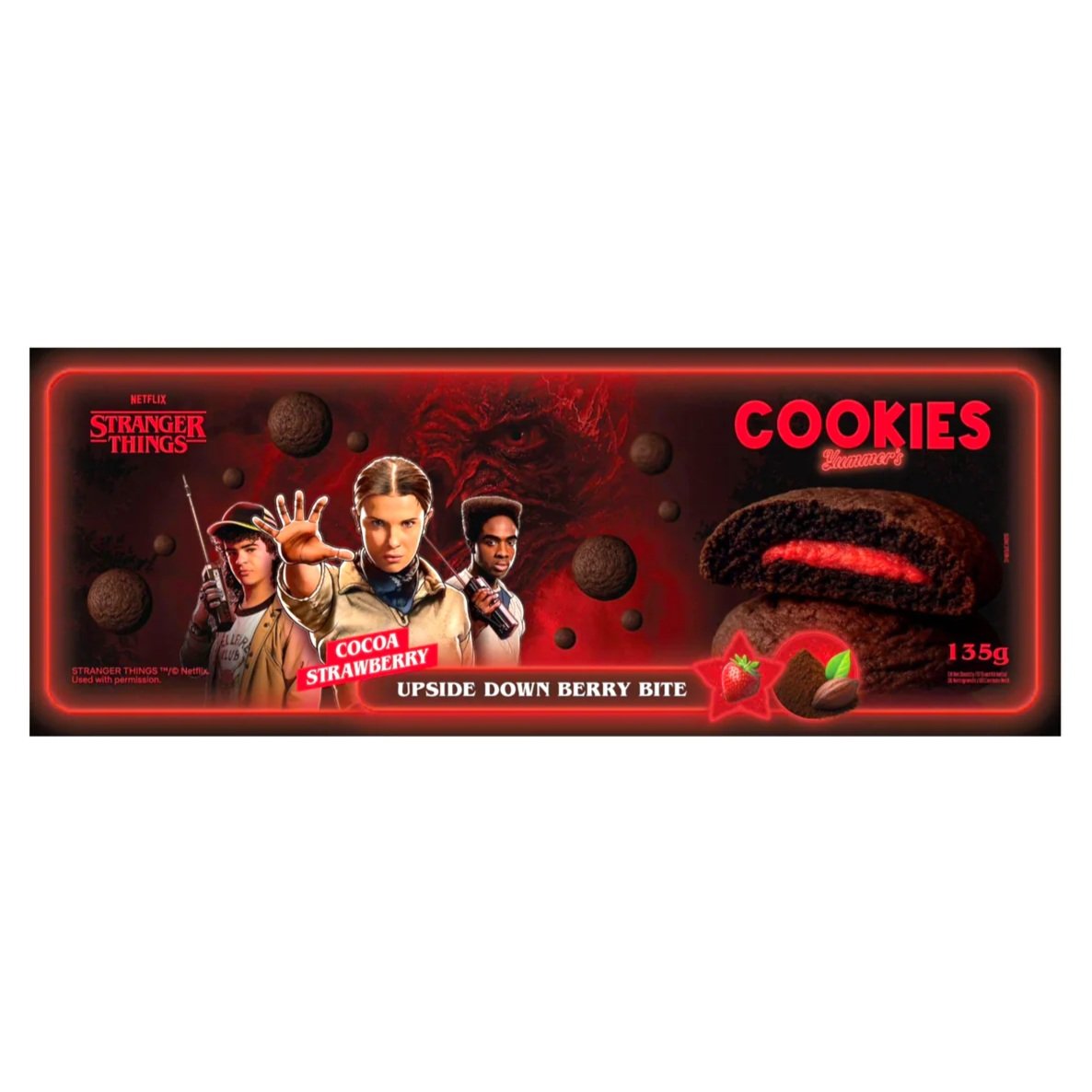 Stranger Things Cookies Cocoa Strawberry (135g)