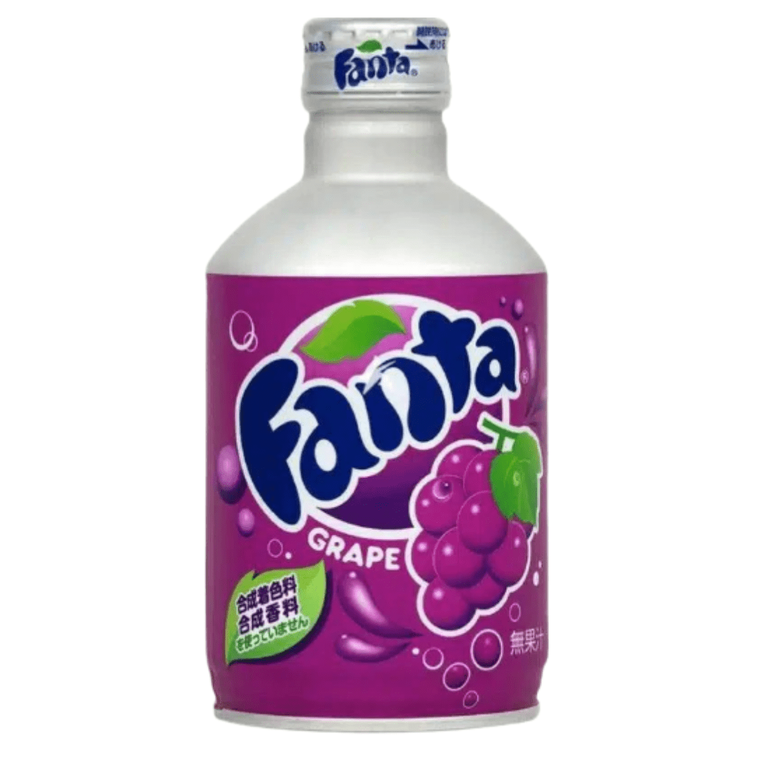 Fanta Grape Metal Bottle (300ml) - CandyKosmos
