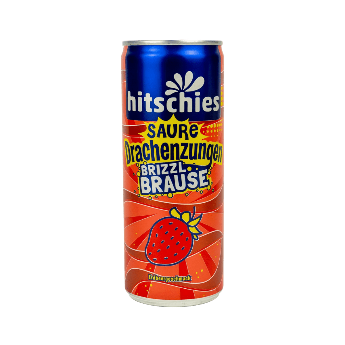 Hitschies Saure Drachenzungen brizzl Brause Erdbeer (250ml) - CandyKosmos