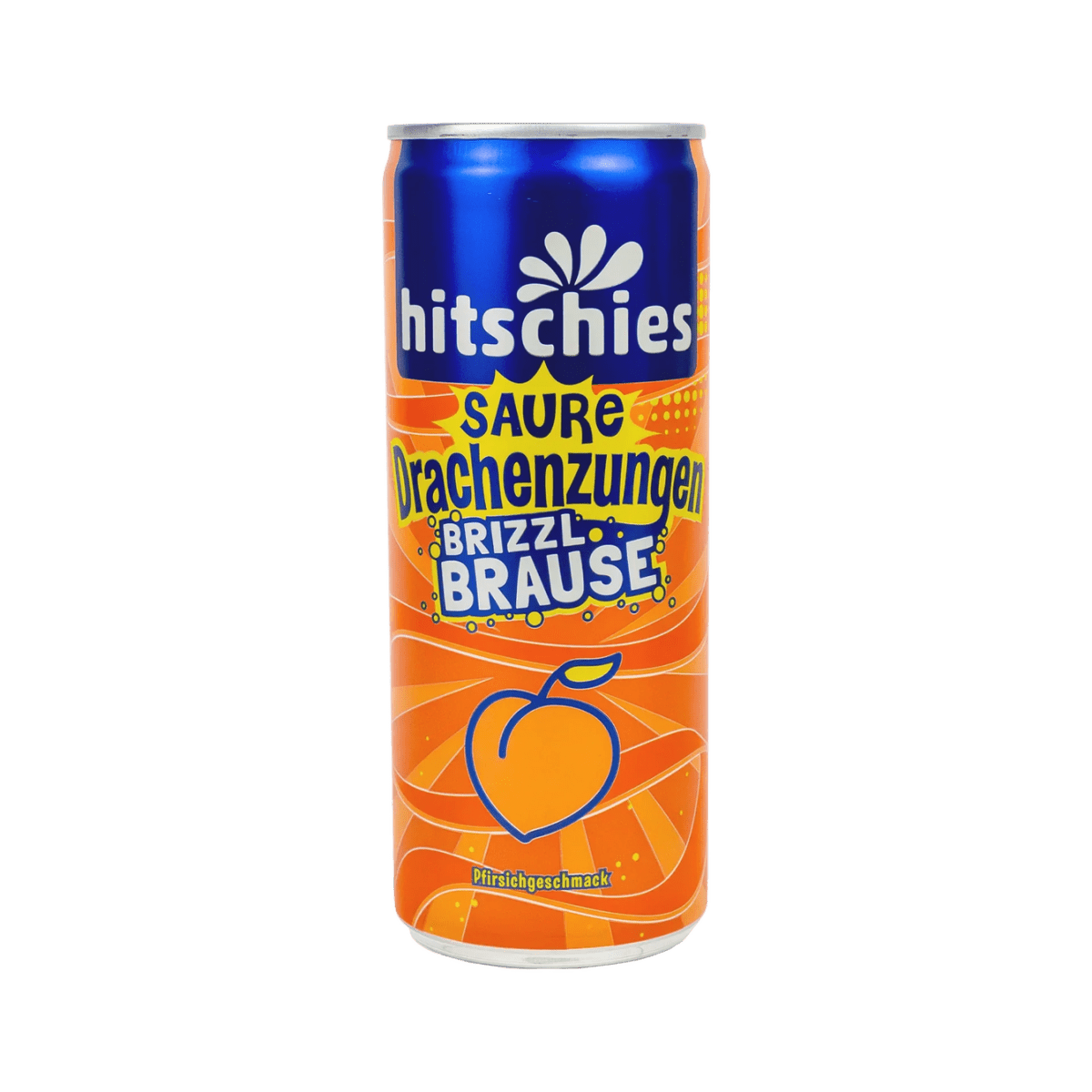 Hitschies Saure Drachenzungen brizzl Brause Pfirsich (250ml) - CandyKosmos