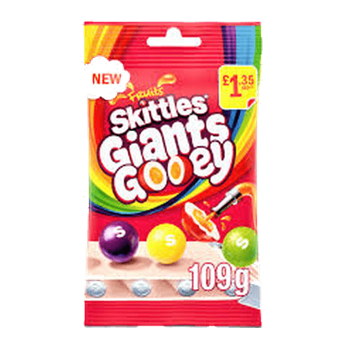Skittles Giants Gooey Fruits (109g) - CandyKosmos