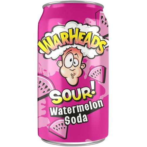 Warheads Watermelon Sour Soda (330ml) - CandyKosmos